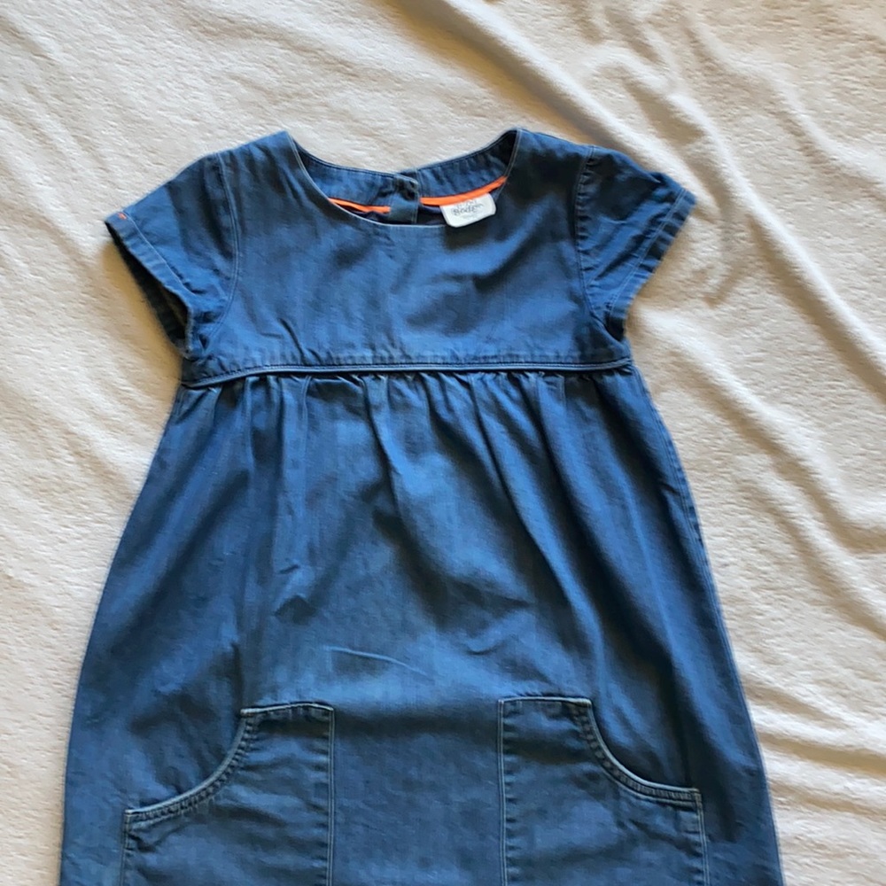 Mini Boden Denim Dress 7-8Y